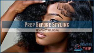 prep before styling