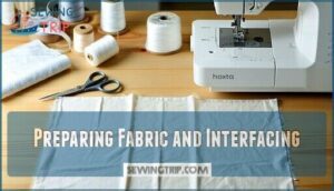 preparing fabric and interfacing
