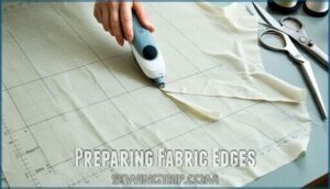 preparing fabric edges