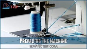 preparing the machine