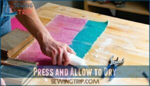 press and allow to dry