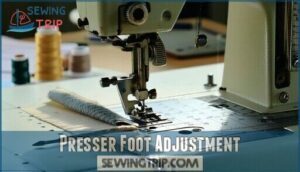 presser foot adjustment