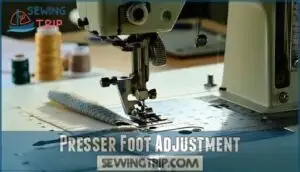 presser foot adjustment