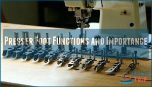 presser foot functions and importance