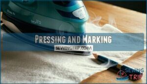 pressing and marking