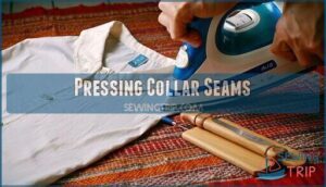 pressing collar seams