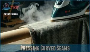 pressing curved seams