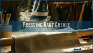pressing dart crease