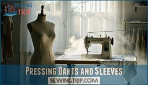 pressing darts and sleeves