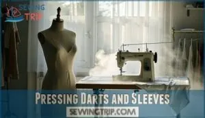 pressing darts and sleeves