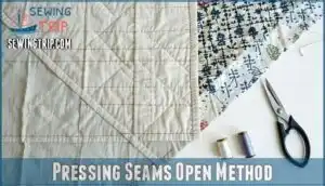 pressing seams open method