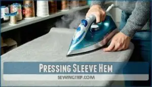 pressing sleeve hem