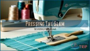 pressing the seam