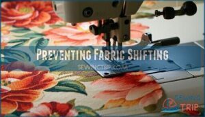 preventing fabric shifting