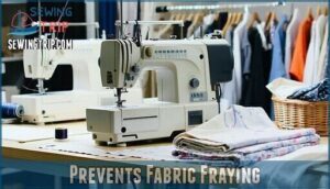 prevents fabric fraying prevents fabric fraying