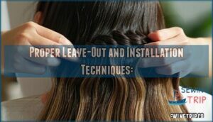 proper leave-out and installation techniques: