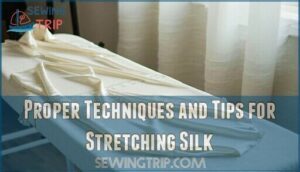 proper techniques and tips for stretching silk