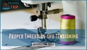 proper threading and tensioning proper threading and tensioning