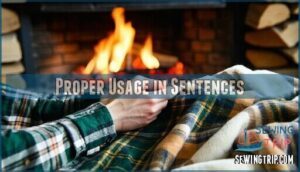 proper usage in sentences