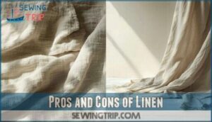pros and cons of linen