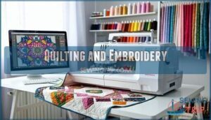 quilting and embroidery