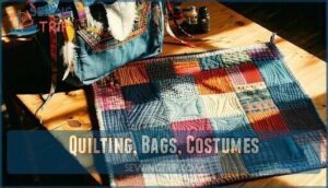 quilting, bags, costumes