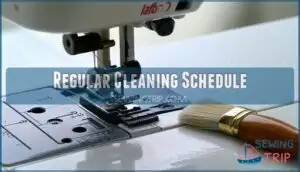 regular cleaning schedule