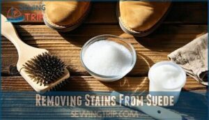 removing stains from suede
