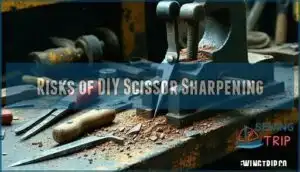 risks of diy scissor sharpening