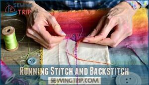 running stitch and backstitch