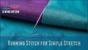 running stitch for simple stretch