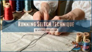 running stitch technique