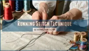 running stitch technique