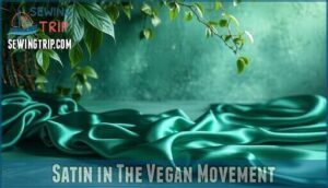satin in the vegan movement