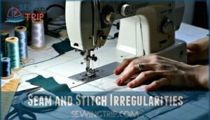 seam and stitch irregularities