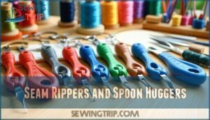 seam rippers and spoon huggers