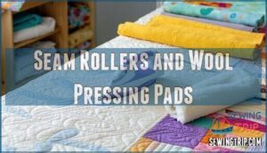 seam rollers and wool pressing pads