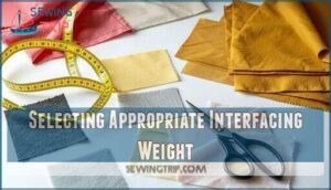 selecting appropriate interfacing weight