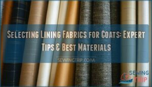 selecting lining fabrics for coats