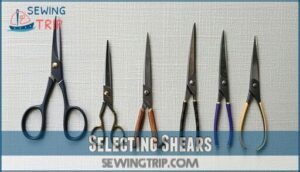 selecting shears