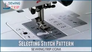 selecting stitch pattern