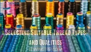 selecting suitable thread types and qualities