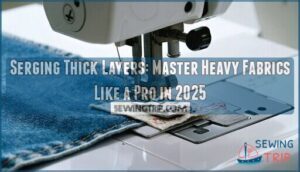 serging thick layers