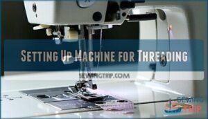 setting up machine for threading