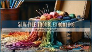 sew file troubleshooting