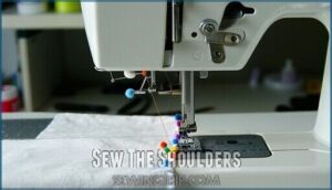 sew the shoulders
