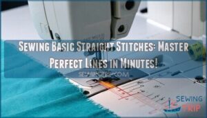 sewing basic straight stitches