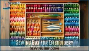 sewing box for embroidery