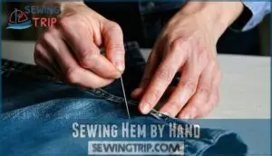 sewing hem by hand