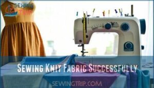 sewing knit fabric successfully
